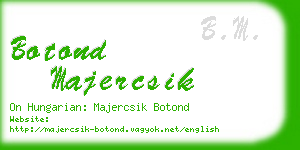 botond majercsik business card